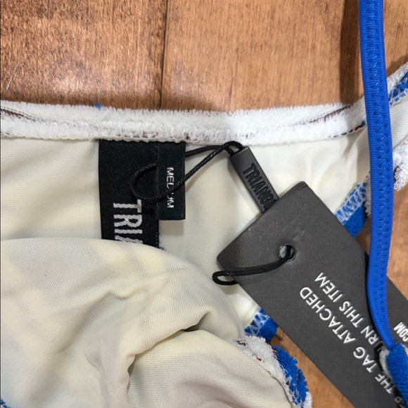 New Triangl VINCA - JOLY BLUE TERRY TOWELLING TRIANGLE BIKINI SET - Picture 6 of 11